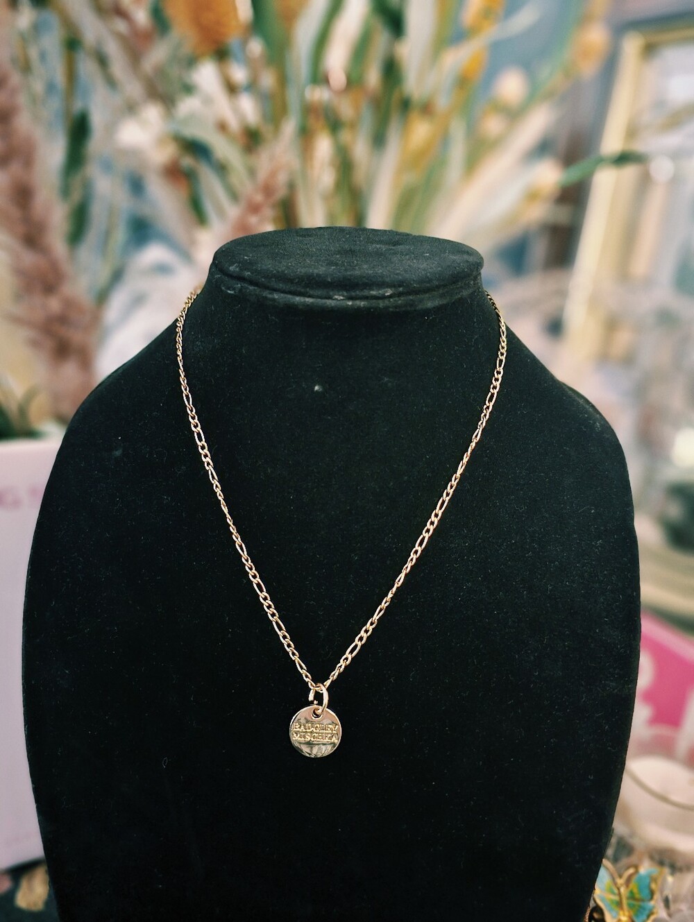 Badgely Mischka Pendant in Stainless Steel Necklace